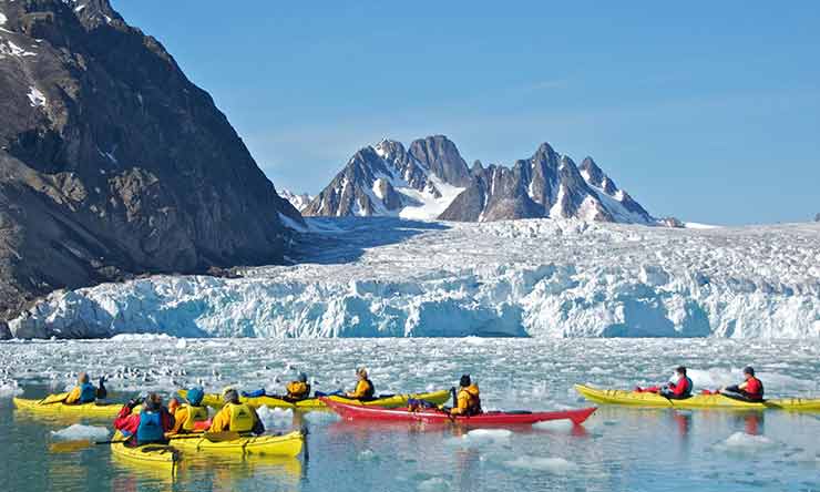 Glacier kayaking